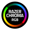 Razer Chroma RGB official logo with dynamic lighting background